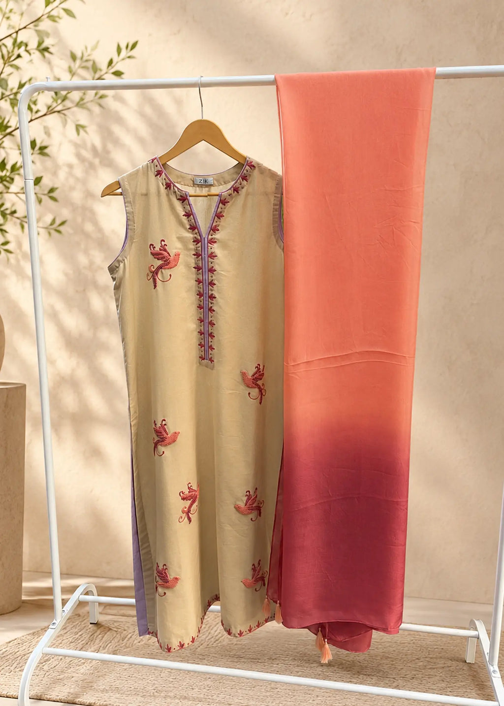 Lawn Karandi Kurta